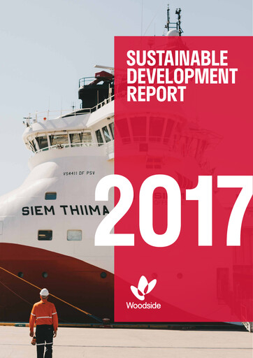 Miniature Woodside Energy Rapport de durabilité 2017