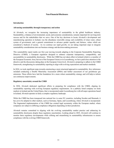 Miniature Alvotech Rapport ESG 2024