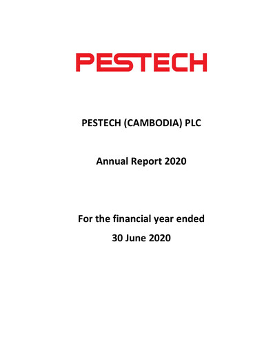 Thumbnail Pestech Cambodia Annual Report 2020