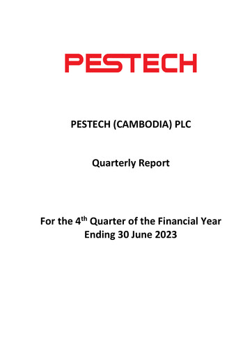 Miniature Pestech Cambodia Rapport trimestriel 2023-q4