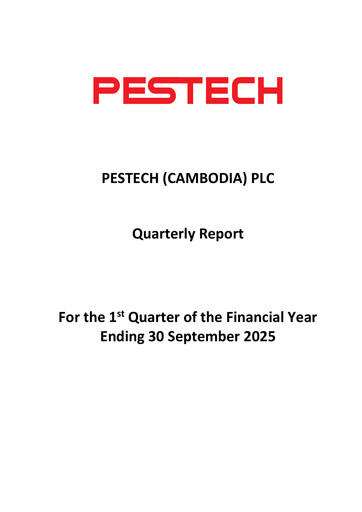 Thumbnail Pestech Cambodia Quarterly Report 2025-q1