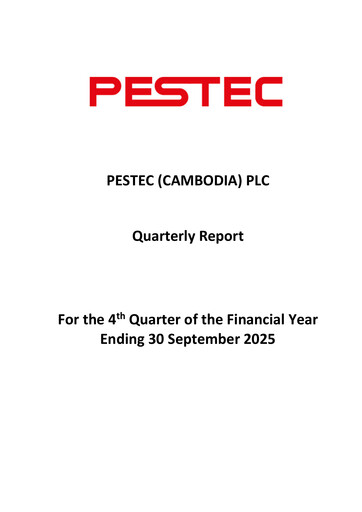 Thumbnail Pestech Cambodia Quarterly Report 2025-q4