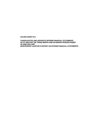 Thumbnail ACLEDA Bank Financial Statement 2025-h1