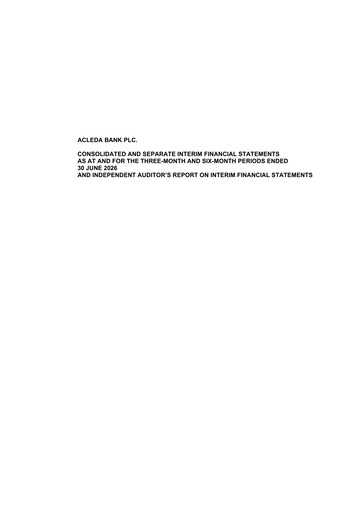 Thumbnail ACLEDA Bank Financial Statement 2026-h1