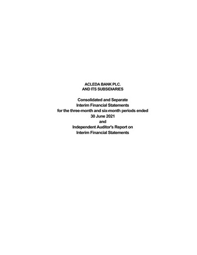 Thumbnail ACLEDA Bank Quarterly Report 2021-q2