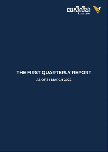 Thumbnail ACLEDA Bank Quarterly Report 2022-q1