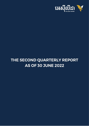 Thumbnail ACLEDA Bank Quarterly Report 2022-q2