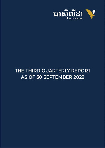 Thumbnail ACLEDA Bank Quarterly Report 2022-q3
