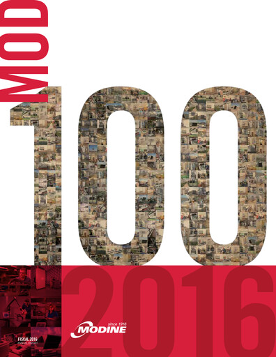 Thumbnail Modine Manufacturing
 Annual Report 2015-2016