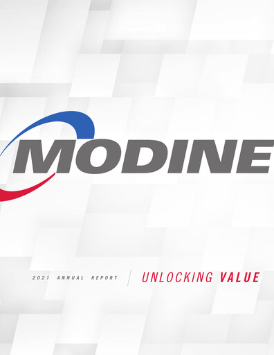Thumbnail Modine Manufacturing
 Annual Report 2020-2021