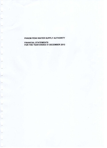 Thumbnail Phnom Penh Water Supply Authority Financial Statement 2013