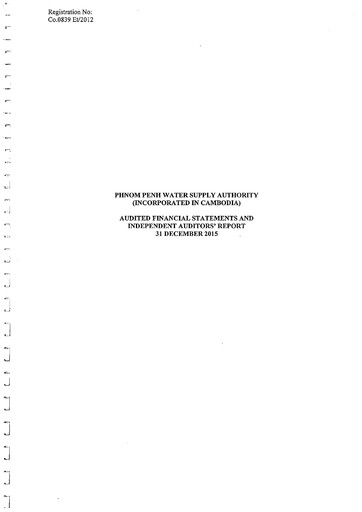 Thumbnail Phnom Penh Water Supply Authority Financial Statement 2015