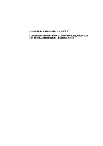 Thumbnail Phnom Penh Water Supply Authority Quarterly Report 2014-q4