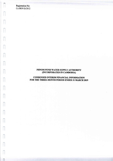 Thumbnail Phnom Penh Water Supply Authority Quarterly Report 2019-q1