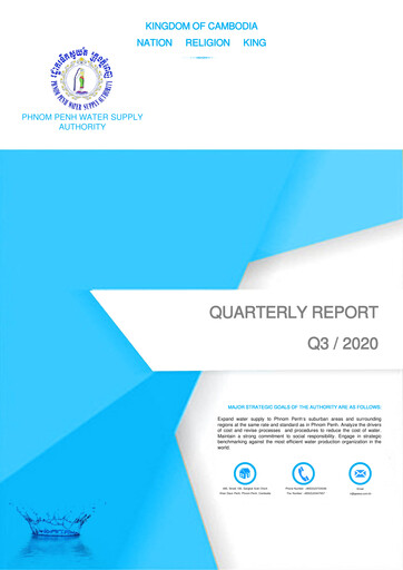 Thumbnail Phnom Penh Water Supply Authority Quarterly Report 2020-q3