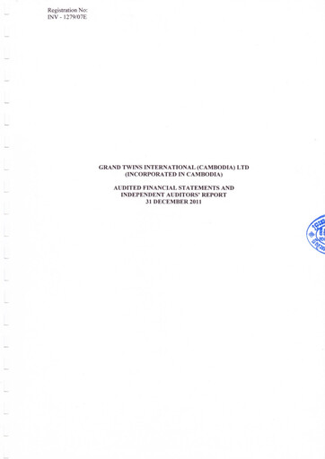Thumbnail Grand Twins International Cambodia Financial Report 2011