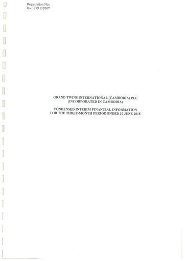 Thumbnail Grand Twins International Cambodia Financial Report 2015-h1