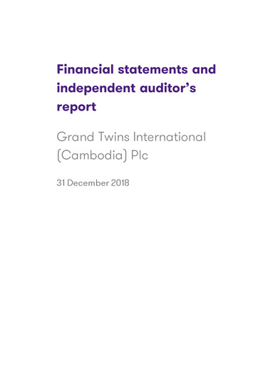 Thumbnail Grand Twins International Cambodia Financial Report 2018