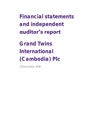 Thumbnail Grand Twins International Cambodia Financial Statement 2019