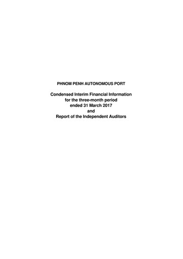 Thumbnail Phnom Penh Autonomous Port Quarterly Report 2017-q1