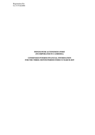 Thumbnail Phnom Penh Autonomous Port Quarterly Report 2019-q1