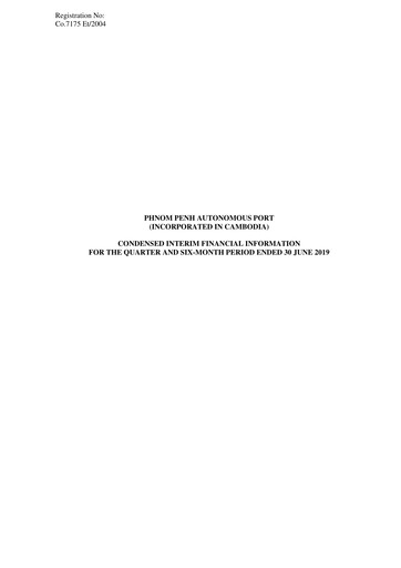 Thumbnail Phnom Penh Autonomous Port Quarterly Report 2019-q2