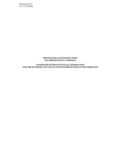 Thumbnail Phnom Penh Autonomous Port Quarterly Report 2019-q4