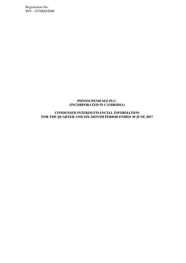 Vorschaubild Phnom Penh SEZ Finanzmitteilung 2017-h1