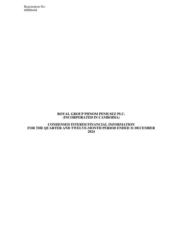Thumbnail Phnom Penh SEZ Quarterly Report 2024-q4