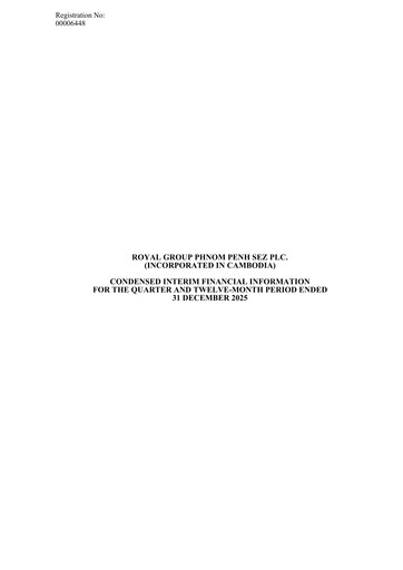 Thumbnail Phnom Penh SEZ Quarterly Report 2025-q4