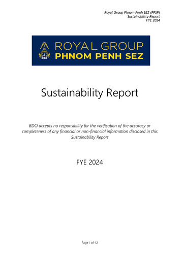 Thumbnail Phnom Penh SEZ Sustainability Report 2024