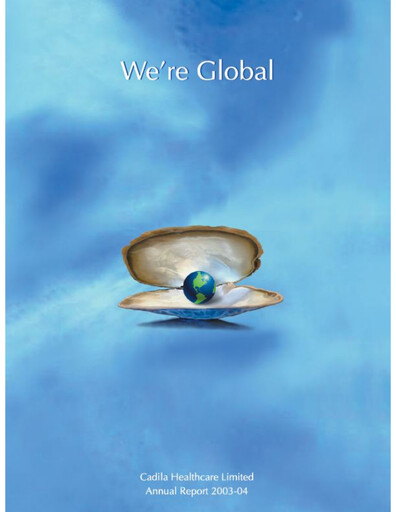 Thumbnail Zydus Lifesciences Annual Report 2003-2004