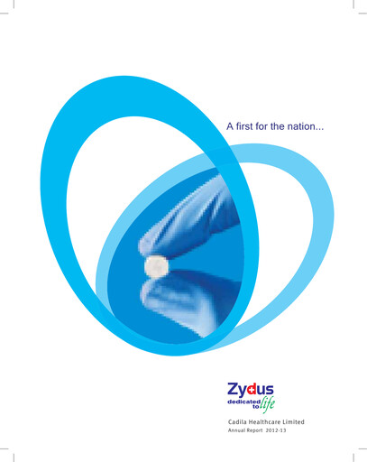 Thumbnail Zydus Lifesciences Annual Report 2012-2013