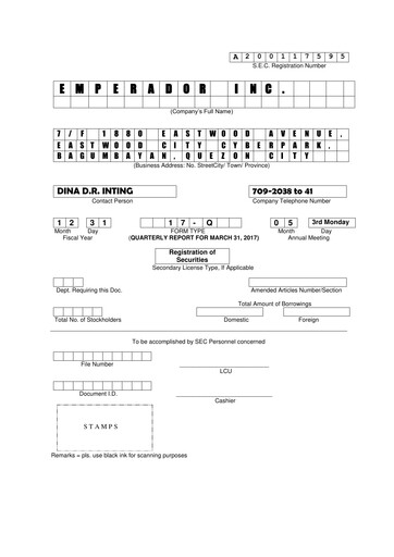 Thumbnail Emperador Brandy Quarterly Report 2017-q1