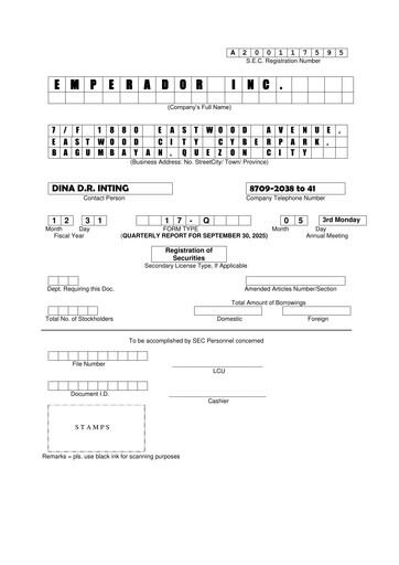 Thumbnail Emperador Brandy Quarterly Report 2025-q3