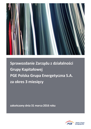 Thumbnail PGE Polska Financial Report 2016-q1