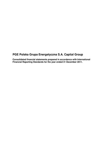 Thumbnail PGE Polska Financial Statement 2011