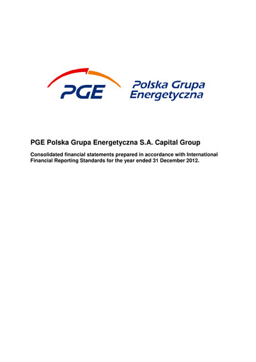 Thumbnail PGE Polska Financial Statement 2012