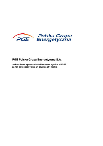 Thumbnail PGE Polska Financial Statement 2013