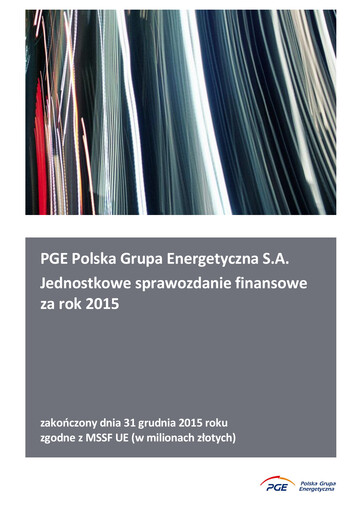 Thumbnail PGE Polska Financial Statement 2015