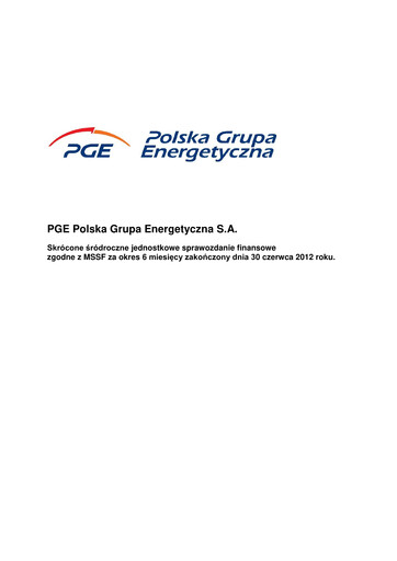 Thumbnail PGE Polska Half-year Report 2012-h1