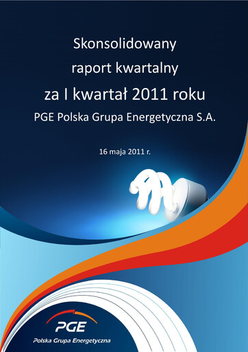 Thumbnail PGE Polska Quarterly Report 2011-q1