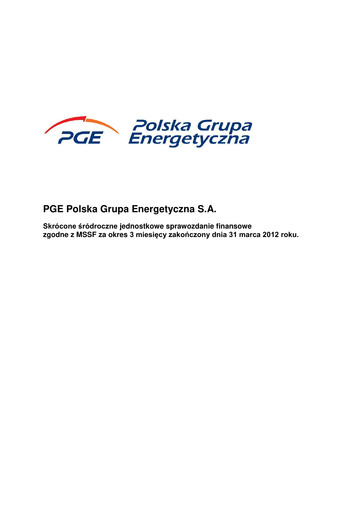 Thumbnail PGE Polska Quarterly Report 2012-q1