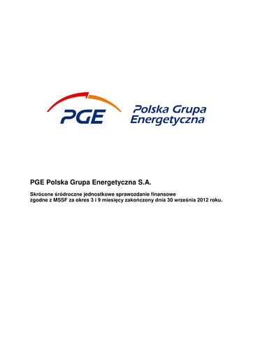 Thumbnail PGE Polska Quarterly Report 2012-q3