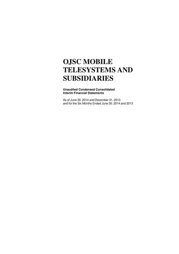 Thumbnail Mobile TeleSystems Financial Statement 2014-h1