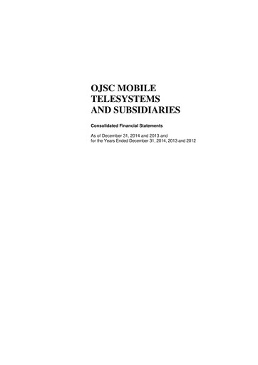 Thumbnail Mobile TeleSystems Financial Statement 2014