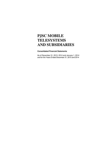 Thumbnail Mobile TeleSystems Financial Statement 2015