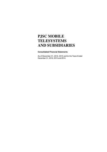 Thumbnail Mobile TeleSystems Financial Statement 2016