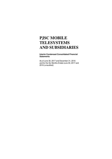 Thumbnail Mobile TeleSystems Financial Statement 2017-h1