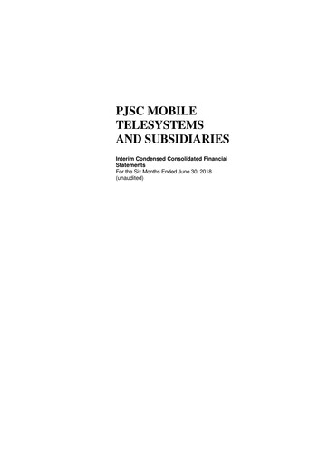 Thumbnail Mobile TeleSystems Financial Statement 2018-h1